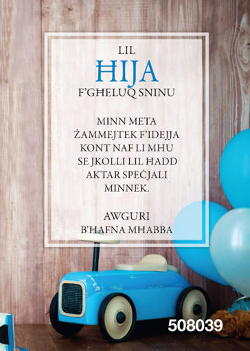 Picture of LIL HIJA FGHELUQ SNINU KARTOLINA